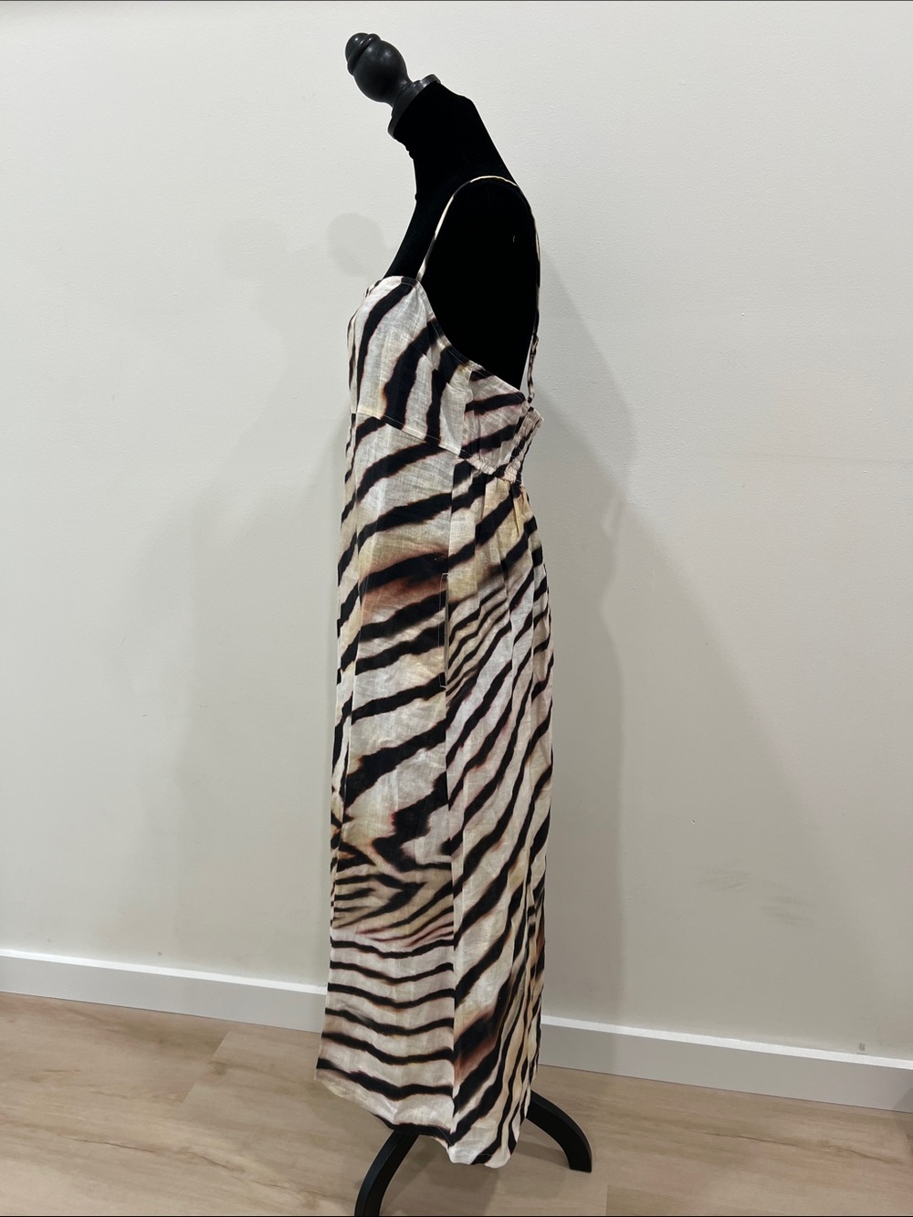 Vitamin A Arden Dress - Shell Stripe Linen - Picture 7 of 15